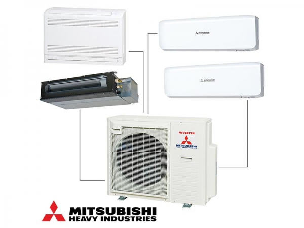 Máy lạnh Multi mẹ bồng con Mitsubishi Heavy - 