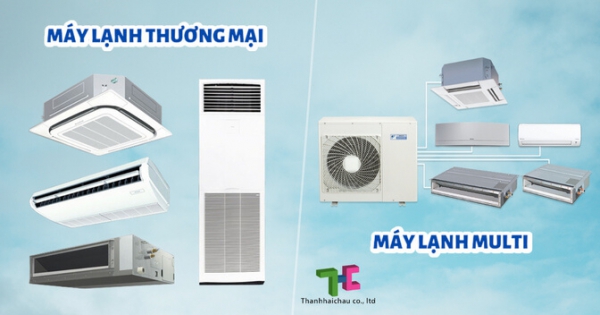 Máy lạnh thương mại và máy lạnh multi thường dành cho những không gian nào?