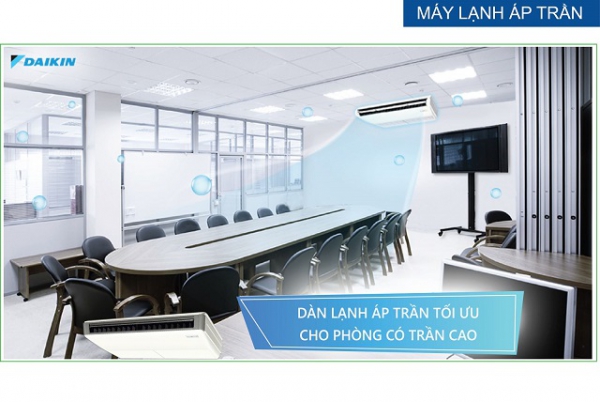 Điều hòa áp trần inverter Daikin - tiết kiệm điện tối đa