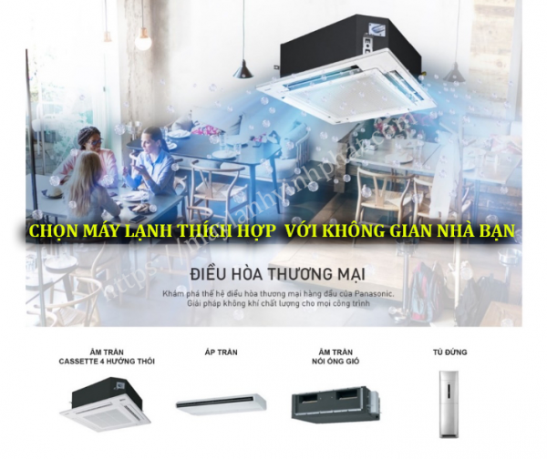 Chi tiết điểm khác biệt giữa máy lạnh treo tường và máy lạnh âm trần