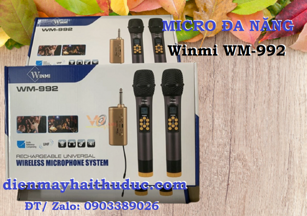 Micro Đa năng Winmi WM-992 xài cho Amply, Loa kéo đêu được