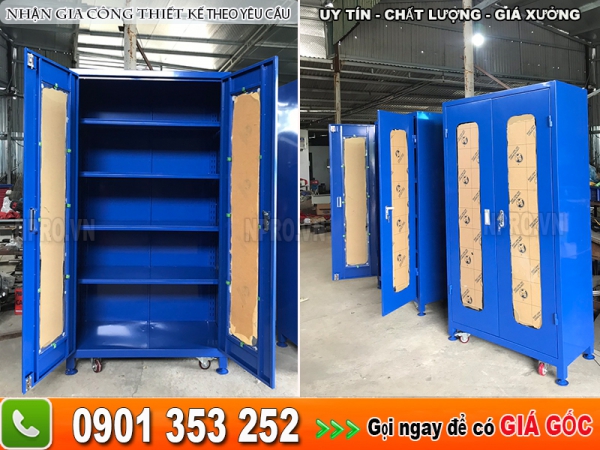 Tủ dụng cụ cơ khí 2 cánh 5 ngăn cỡ lớn giá xưởng tại HCM - HN