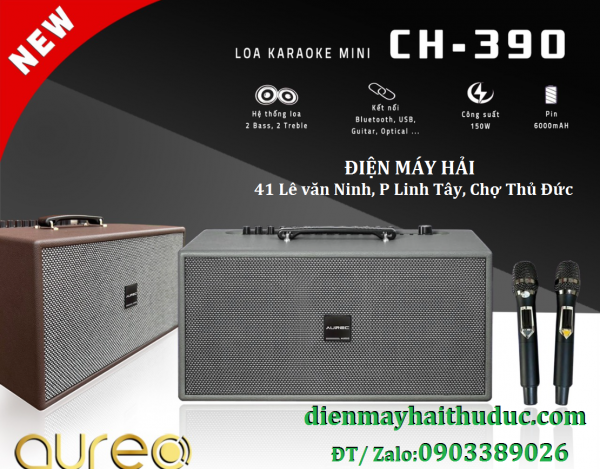 Loa xách tay Aurec CH-390 âm thanh tuyệt hay, giảm giá 10%