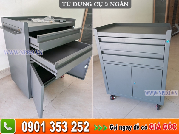 Tủ đựng dụng cụ sửa chữa loại 3 ngăn