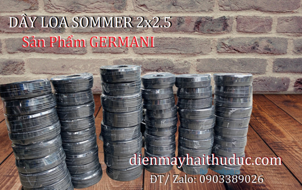 Dây loa tròn Sommer 2 x 2,5 đến từ Germany