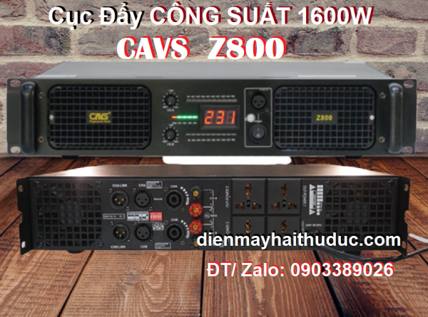 Cục đẩy công suất 1600W CAVS Z800 chính hãng Nhật Hoàng Audio