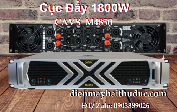 Cục đẩy công suất 3400W CAVS M4850 phát 4 volume cho 4 kênh