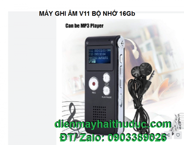 Máy ghi âm AK-012/V11 bộ nhớ 16Gb giá chỉ có 790K