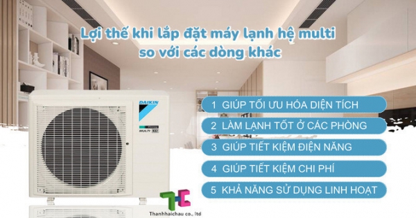 5 lợi thế cực lớn khi bạn chọn lắp đặt máy lạnh hệ multi