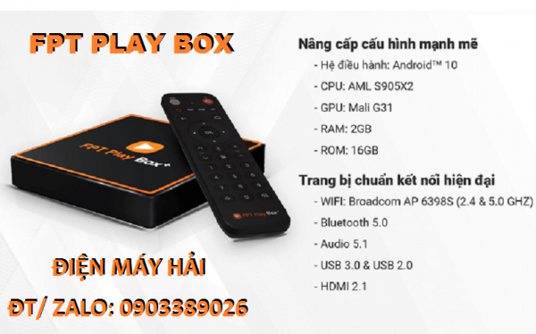 Đầu FPT Play Box 2021 Ram 2Gb-Rom 16Gb