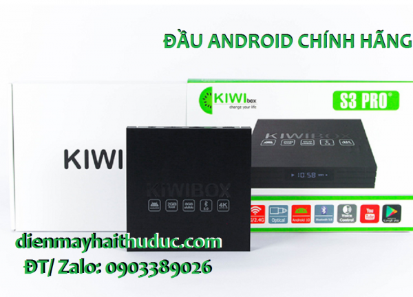 Đầu KiwiBox S3 Pro khuyến mãi Remote nói 1 chạm