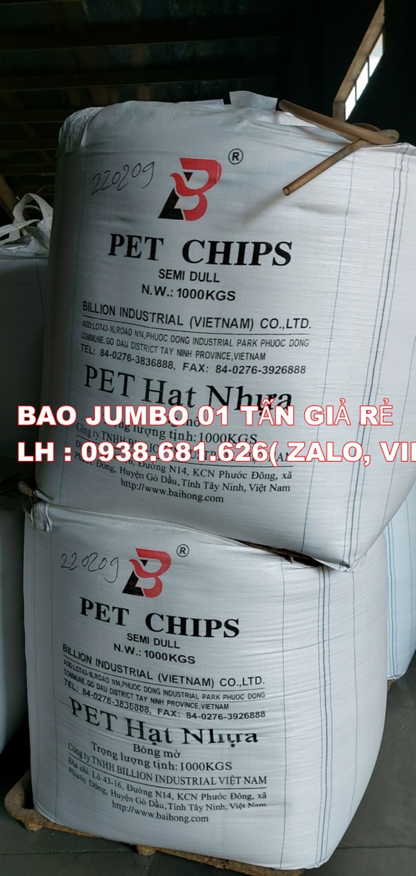 Bao HỒNG KONG  1 tấn đựng hạt nhựa giá rẻ mới 90%