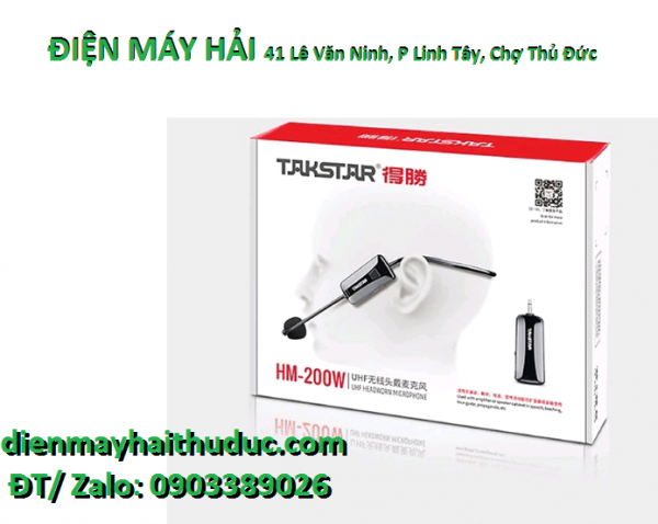 Micro không dây Takstar HM-200W dùng đeo tai choàng đầu