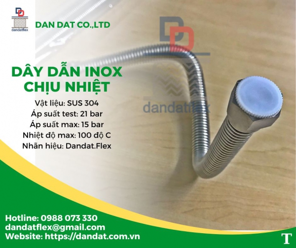 Dây cấp nước bình tắm nóng lạnh,dây dẫn nước inox, ống mềm cấp nước nóng