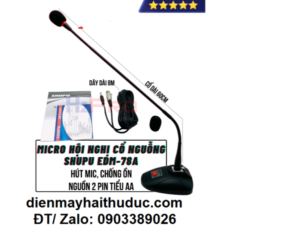 Micro cổ ngỗng hội nghị Shupu EDM-78A chính hãng 100%