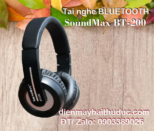 Tai nghe Bluetooth SoundMax BT-200 mẫu chòng đầu chính hãng