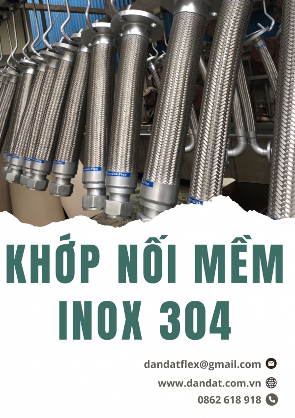 Khớp Nối Mềm Inox Mặt Bích | Khớp Nối Mềm Nối Ren | Khớp Chống Rung Kim Loại | Ống Khói Máy Phát Điện