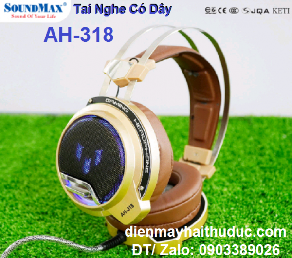 Tai nghe có dây SoundMax A-318 dành cho Game thủ, nghe nhạc