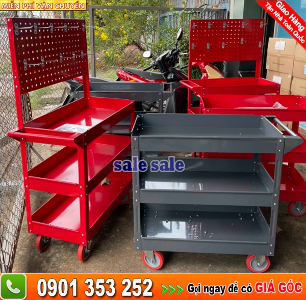 Xe đẩy 3 ngăn đựng đồ nghề sửa chữa sale sale