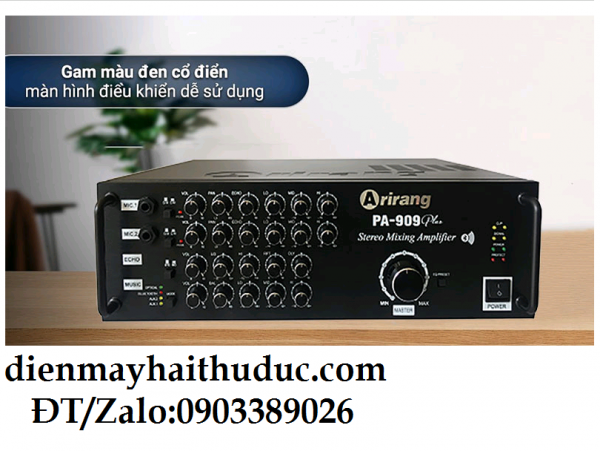 Amply Bluetooth Arirang PA-909 Plus hỗ trợ cổng Quang Audio