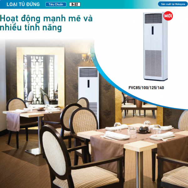 Máy lạnh tủ đứng DAIKIN FVC giá rẻ – model mới ra mắt 2023 của DAIKIN