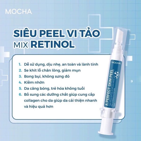 Mua 1 Tặng 3 ,Peel Da Vi Tảo Mix retinol , Tái Tạo Da Sinh Học Chính Hãng - MOCHA