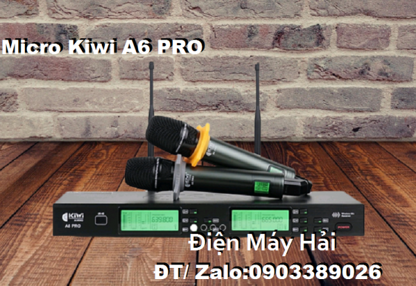 Micro không dây Kiwi A6 PRO hàng chính hãng bảo hành 1 năm