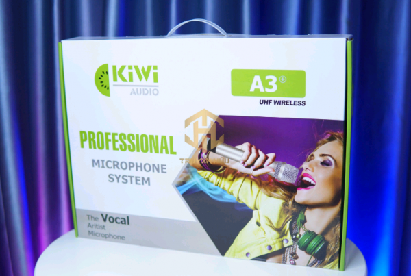 Micro không dây Kiwi A3+ dòng mic bộ 2 cây giá bình dân hát hay