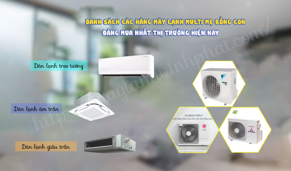 Danh sách các hãng Máy lạnh Multi đáng mua nhất hiện nay