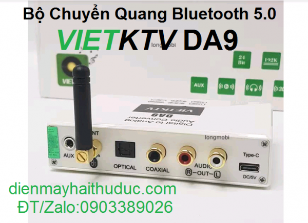 Bộ chuyển Optical VietKTV DA9 Giải mã âm thanh 192K/24Bit