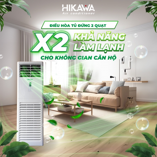 Máy lạnh tủ đứng Hikawa giải pháp làm lạnh nhanh