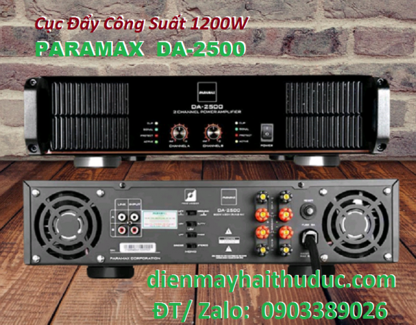 Cục đẩy Paramax DA-2500 mẫu mã sang trọng với màu sơn Piano