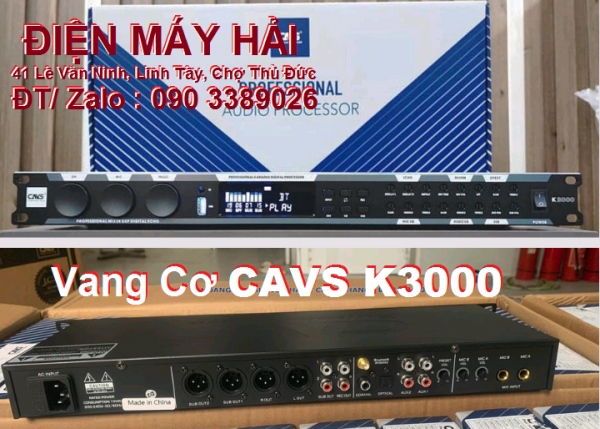 Vang cơ CAVS K3000 hỗ trợ Karaoke, Equalizer, nâng tiếng...