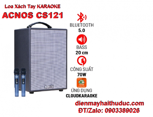 Loa Karaoke xách tay nhỏ gọn Acnos CS121 giảm giá 10%