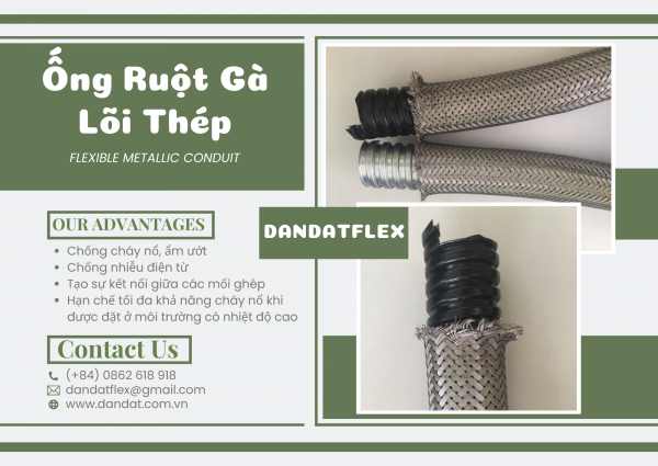 ỐNG LUỒN DÂY ĐIỆN | ỐNG RUỘT GÀ LÕI THÉP | ỐNG RUỘT GÀ BỌC NHỰA PVC