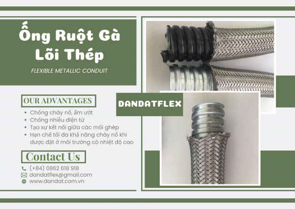 ỐNG LUỒN DÂY ĐIỆN | ỐNG RUỘT GÀ LÕI THÉP | ỐNG RUỘT GÀ BỌC NHỰA PVC