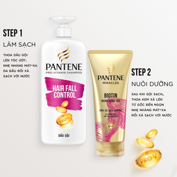 Pantene Pro-V Dầu Gội Ngăn Rụng Tóc / Suôn Mượt Óng Ả Chăm Sóc Tóc 1800ml