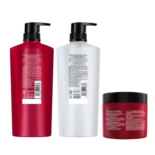 Combo Dầu Gội, Dầu Xả, Kem Ủ TRESemmé Keratin Smooth Keratinbond+ 640g, 620g, 180ml Cho Tóc Khô Xơ Rối Vào Nếp Suôn Mượt