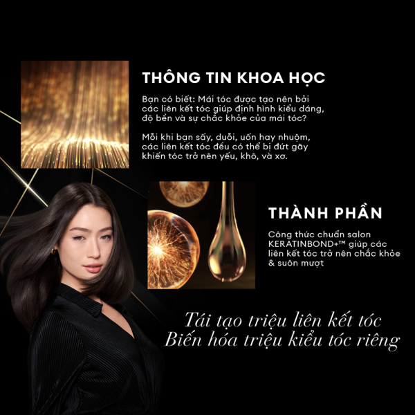 Combo Dầu Gội, Dầu Xả, Kem Ủ TRESemmé Keratin Smooth Keratinbond+ 640g, 620g, 180ml Cho Tóc Khô Xơ Rối Vào Nếp Suôn Mượt