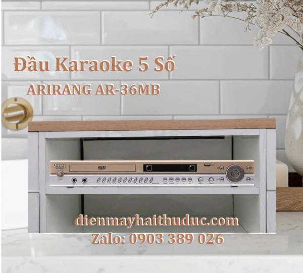 Đầu karaoke 5 số Arirang AR-36MB dòng New model của hãng