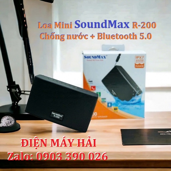 Loa SoundMax R-200 hỗ trợ Bluetooth 5.0, thẻ nhớ, AUX