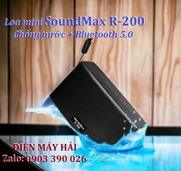 Loa SoundMax R-200 hỗ trợ Bluetooth 5.0, thẻ nhớ, AUX