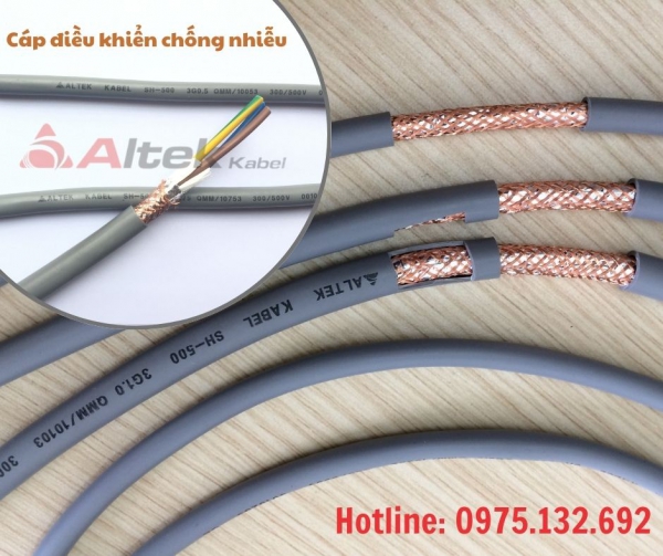 Dây cáp điều khiển Altek Kabel có lưới chống nhiễu