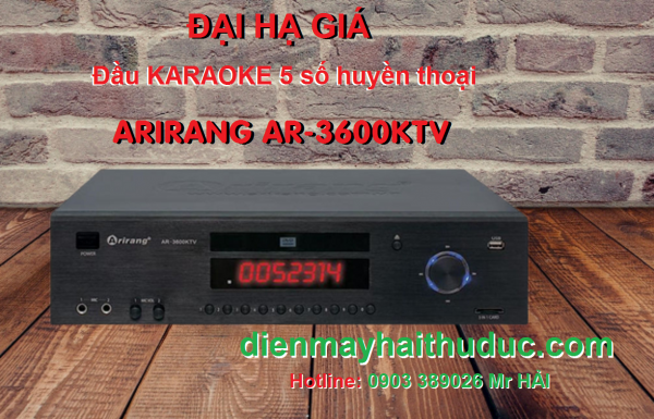 Đầu 5 số Arirang AR-3600KTV bán ĐẠI HẠ GIÁ