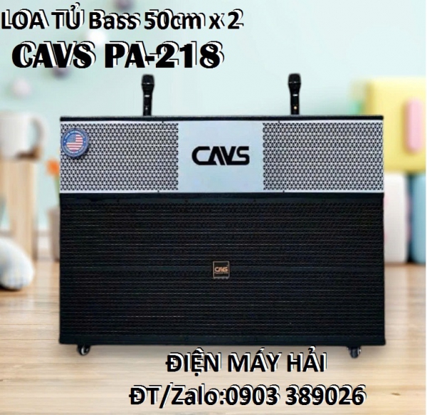 Loa tủ công suất lớn CAVS PA-218 thiết kế Bass 50cm x 2