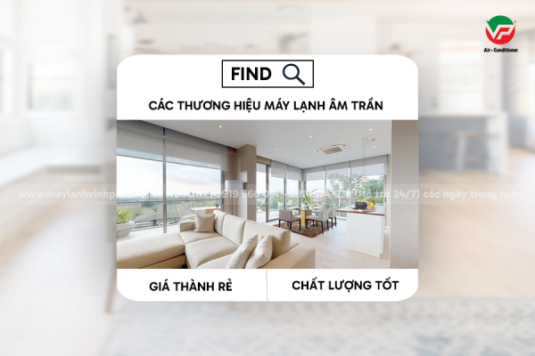 Tìm thấy các thương hiệu Máy lạnh cassette giá rẻ có chất lượng tốt