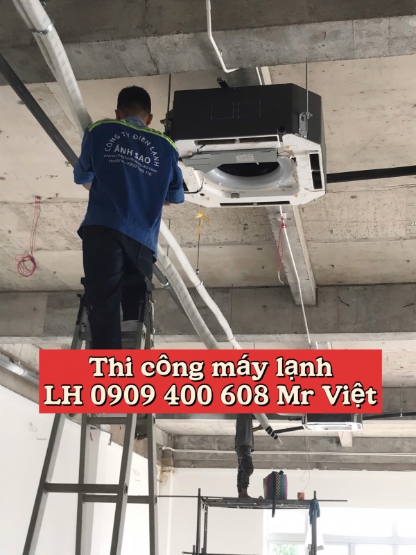 Lắp đặt máy lạnh âm trần giá rẻ nhất- 0909588116