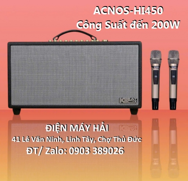 Loa di động Acnos KbeatBox Hi450 chính hãng Acnos Việt Nam