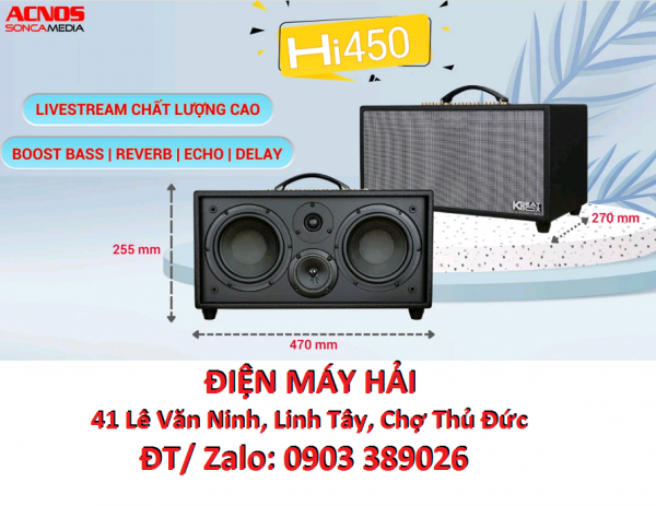 Loa di động Acnos KbeatBox Hi450 chính hãng Acnos Việt Nam