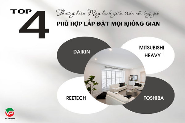 TOP Những thương hiệu Điều hòa giấu trần nối gió phù hợp lắp đặt mọi không gian